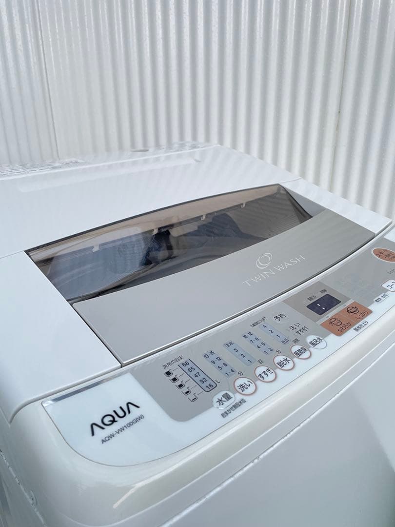 827 アクア ツインウォッシュ10kg洗濯機 インバーター搭載 シンクロ洗浄