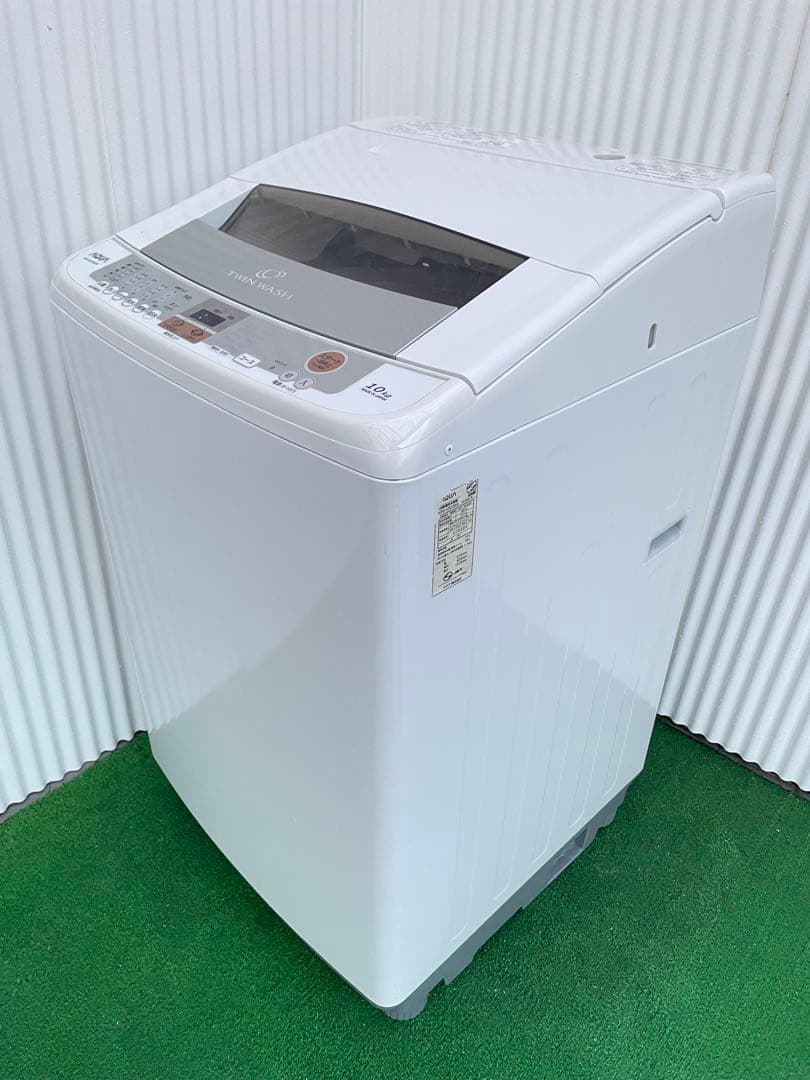 827 アクア ツインウォッシュ10kg洗濯機 インバーター搭載 シンクロ洗浄