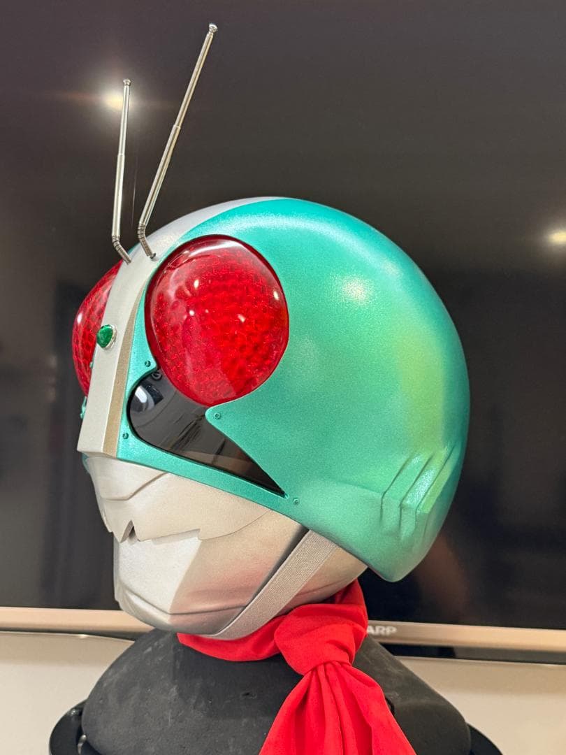 仮面ライダー新1号　1/1　マスク　レプリカ　アトラク　コスプレ　FRP製