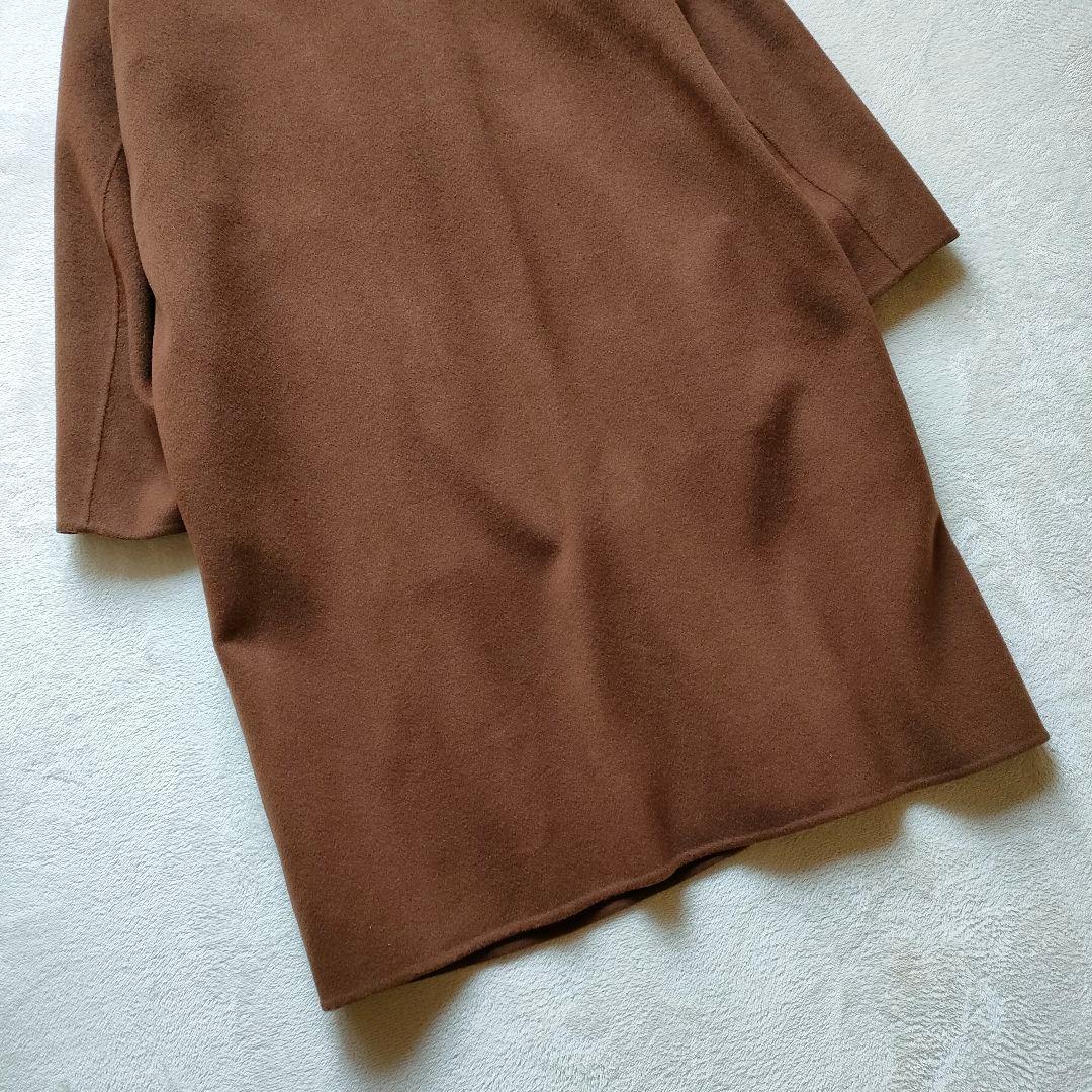 ADAM ET ROPE ダブルフェイス セミダブル コート マフラー付き