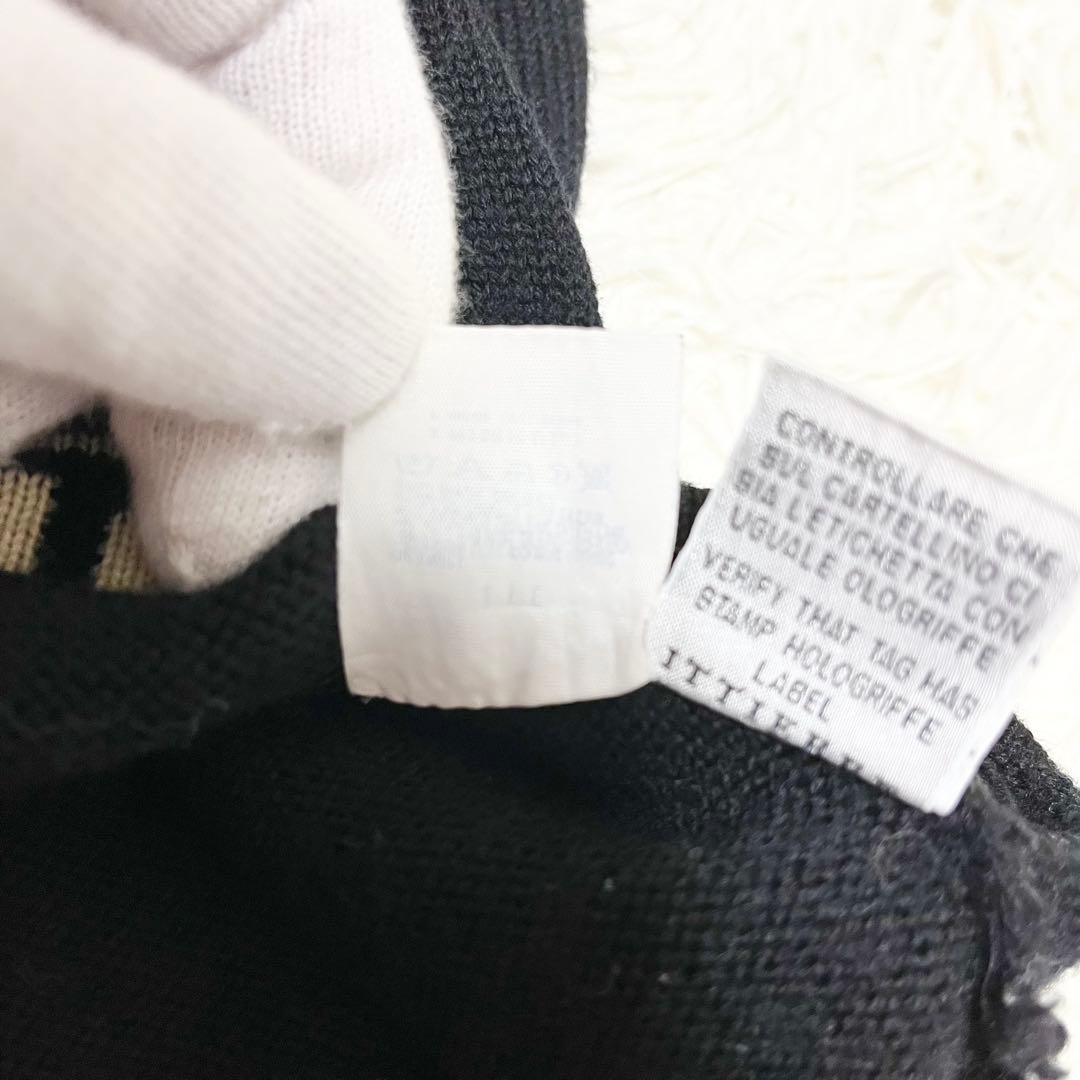 ✨希少✨VERSACE　メデューサロゴ刺繍　クルーネックニット　ブラック　L相当