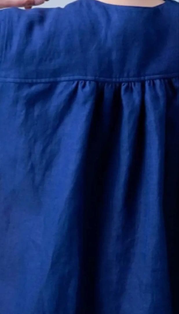 【最終値下】wafu.プレミアムリネン　シャツ＆カーディガン　 /ブルーニュイ