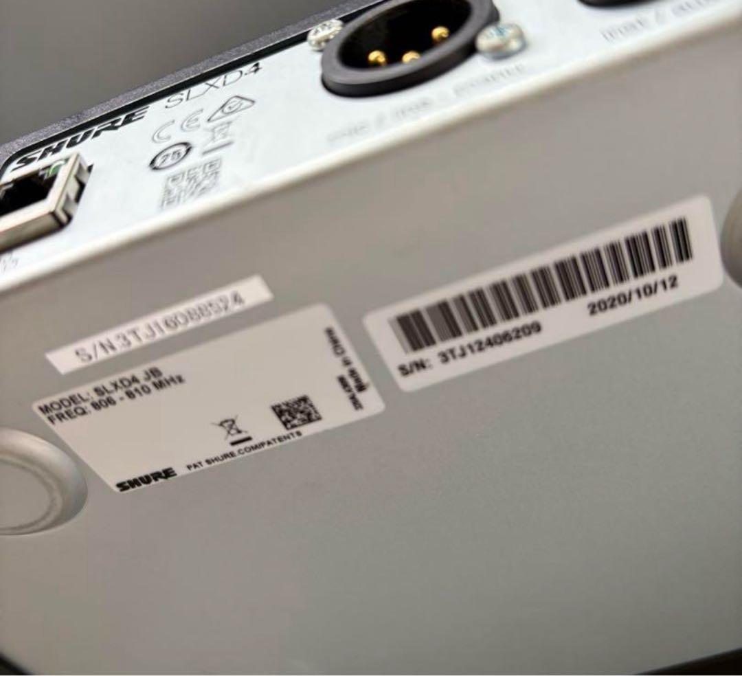 破格　SHURE SLXD4 　SLXD2マイク付き　ワイヤレスマイク