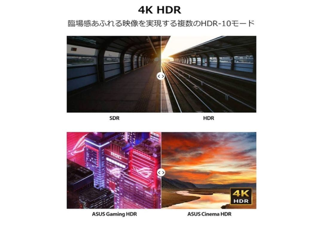 ASUS 4K UHD HDR10対応31.5モニターディスプレイVA32UQ