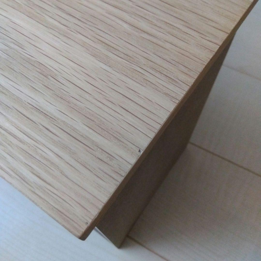 無印良品 スタッキングチェスト 引出し 2段 オーク材突板 ハーフ 1段