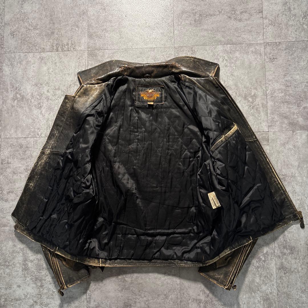 幻級　90s Harley-Davidson 3Dエンボス　フレイムパターン