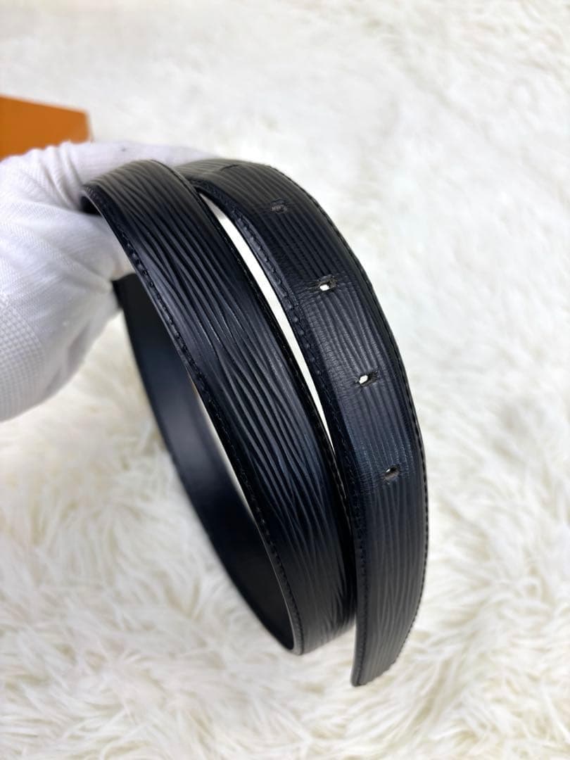 ルイヴィトン ベルト エピ ノワール ブラック ユニセックス ロゴ刻印