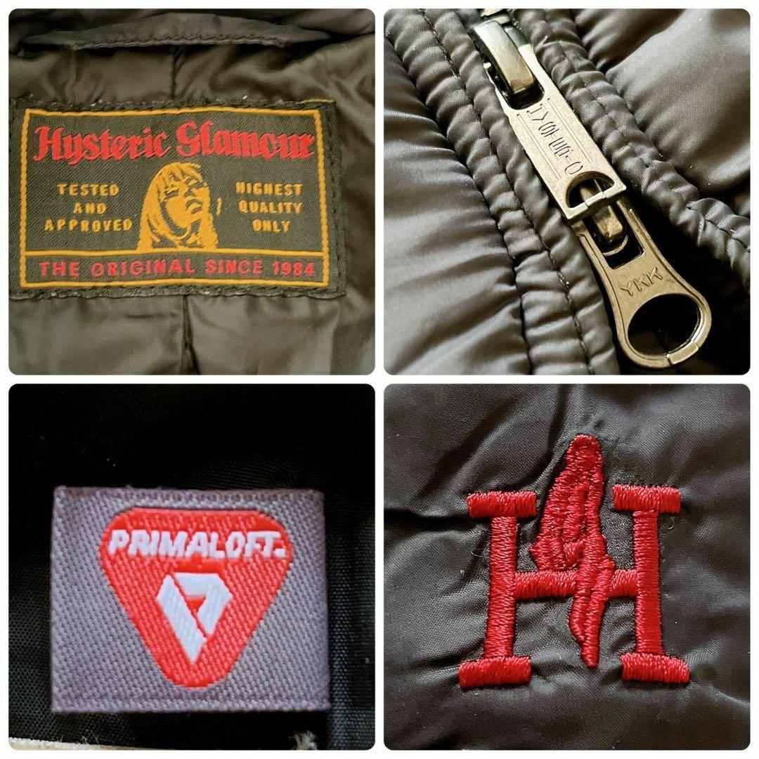 ヒステリックグラマー　ヒスガール刺繍　ラクーン　プリマロフトナイロンタフタコート