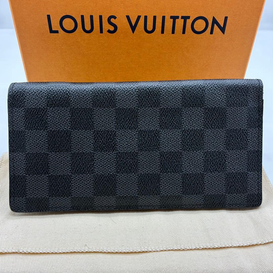 ルイヴィトン ダミエ グラフィット 長財布 ポルトフォイユブラザ 黒
