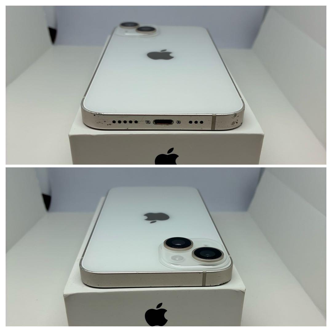 【美品】　iPhone14 128㎇ ホワイト　SIMフリー　新品電池