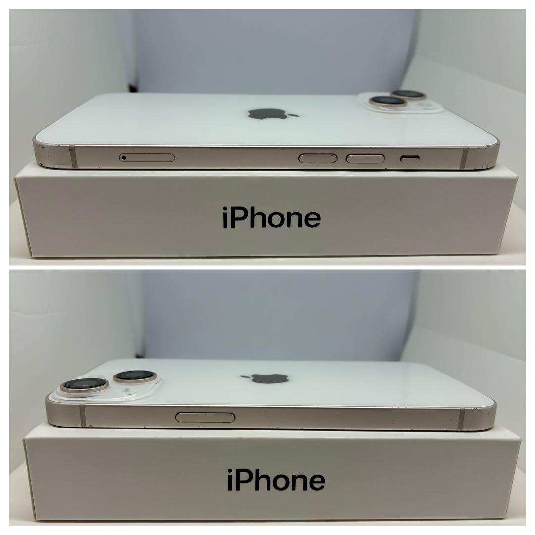 【美品】　iPhone14 128㎇ ホワイト　SIMフリー　新品電池