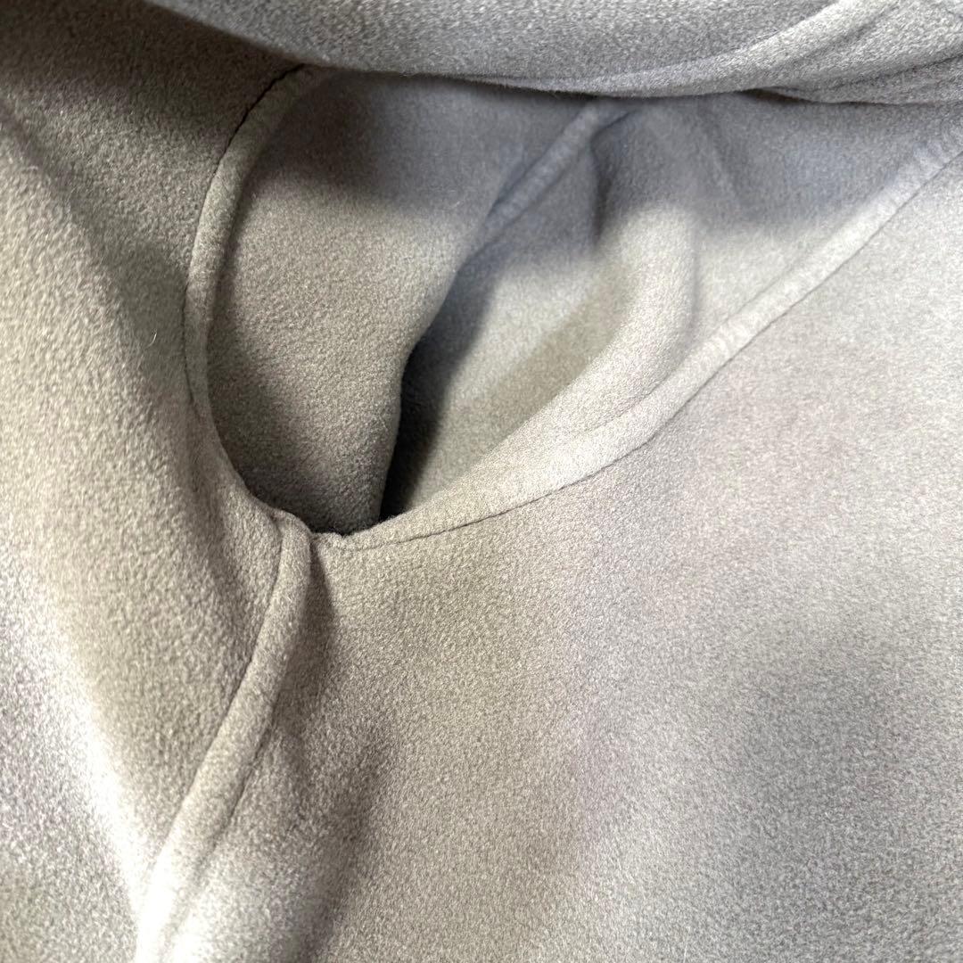 ウィムガゼット ボリュームロングリバーコート カシミヤ混 マキシ丈 ラグラン