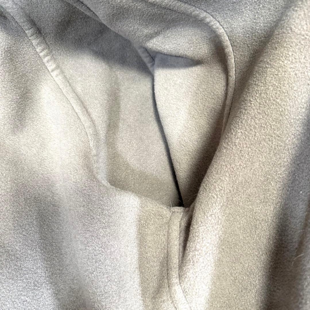 ウィムガゼット ボリュームロングリバーコート カシミヤ混 マキシ丈 ラグラン