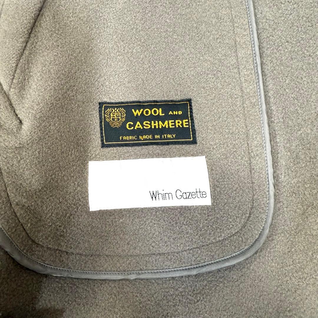 ウィムガゼット ボリュームロングリバーコート カシミヤ混 マキシ丈 ラグラン