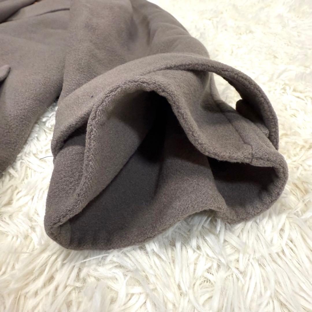 ウィムガゼット ボリュームロングリバーコート カシミヤ混 マキシ丈 ラグラン