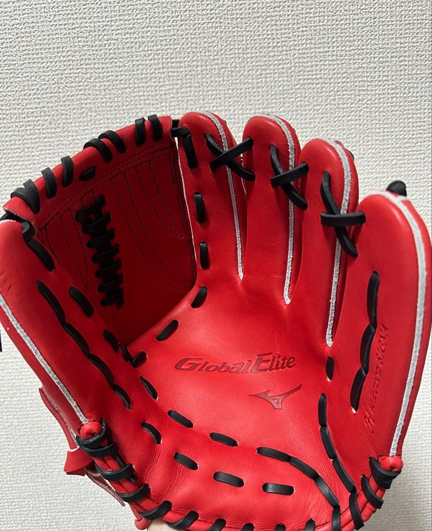 ミズノ 野球一般軟式グローブ 1AJGR33401-7009 レッド