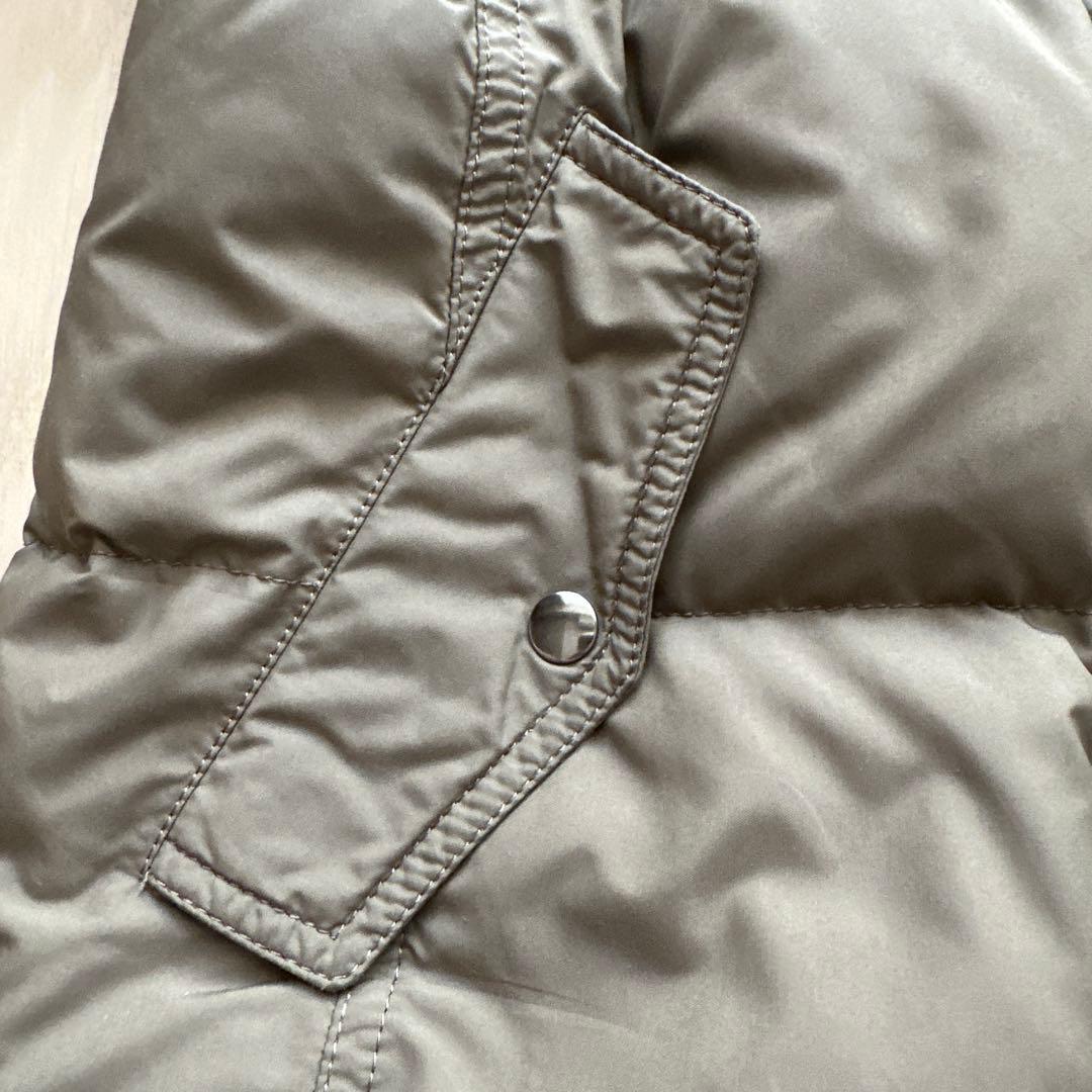 DES PRESダウンコートオリーブグリーン ファー付き　モッズコート