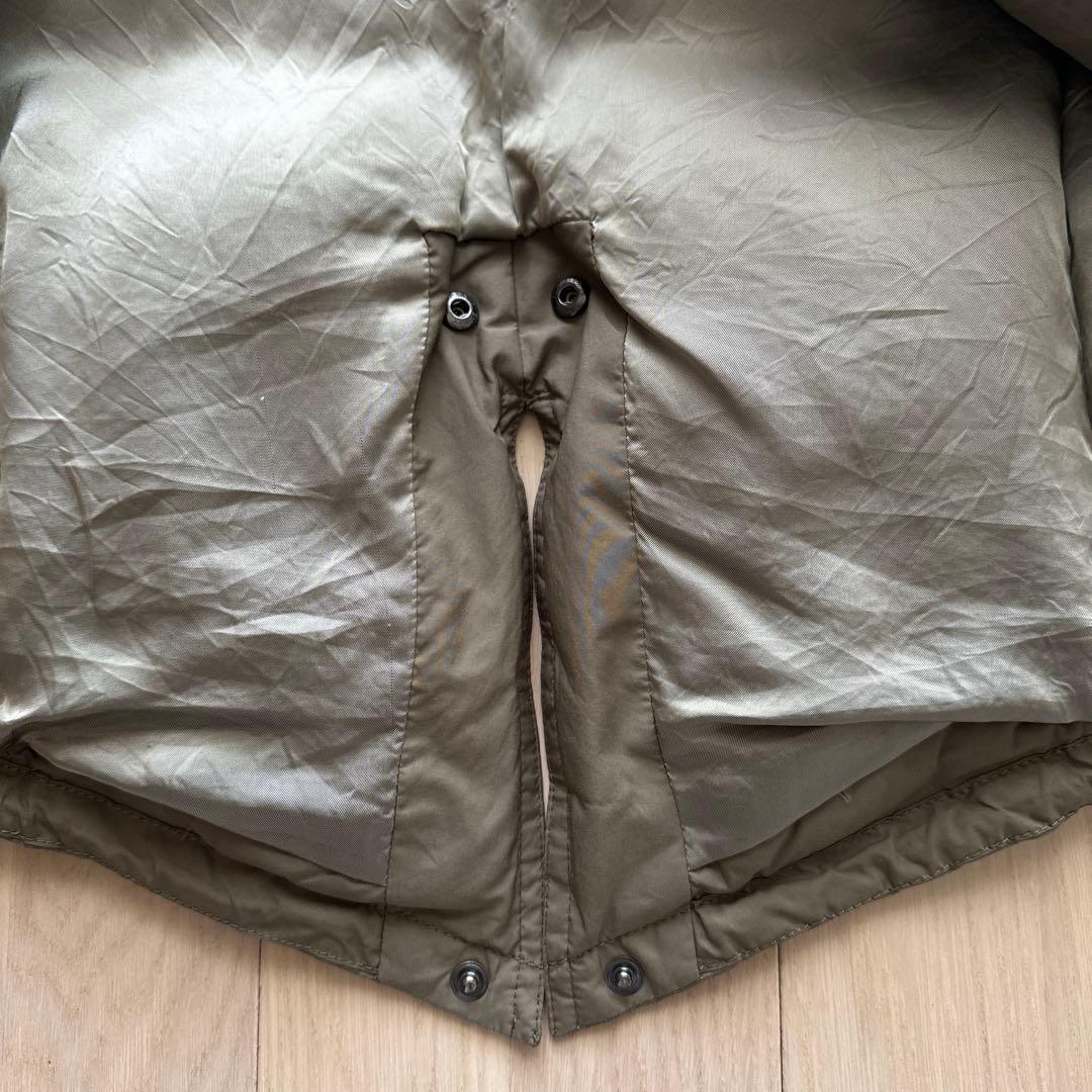 DES PRESダウンコートオリーブグリーン ファー付き　モッズコート