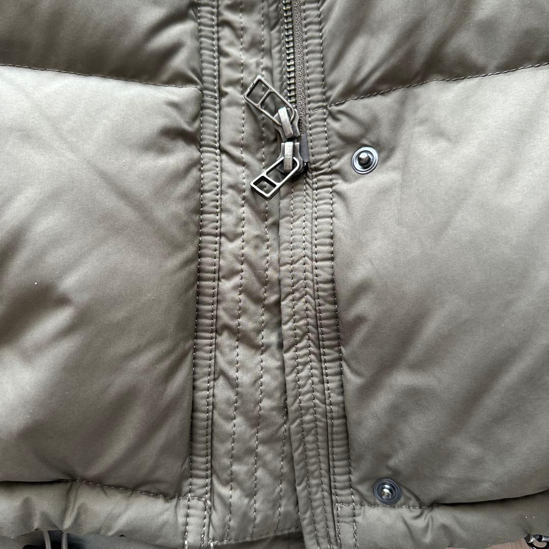 DES PRESダウンコートオリーブグリーン ファー付き　モッズコート