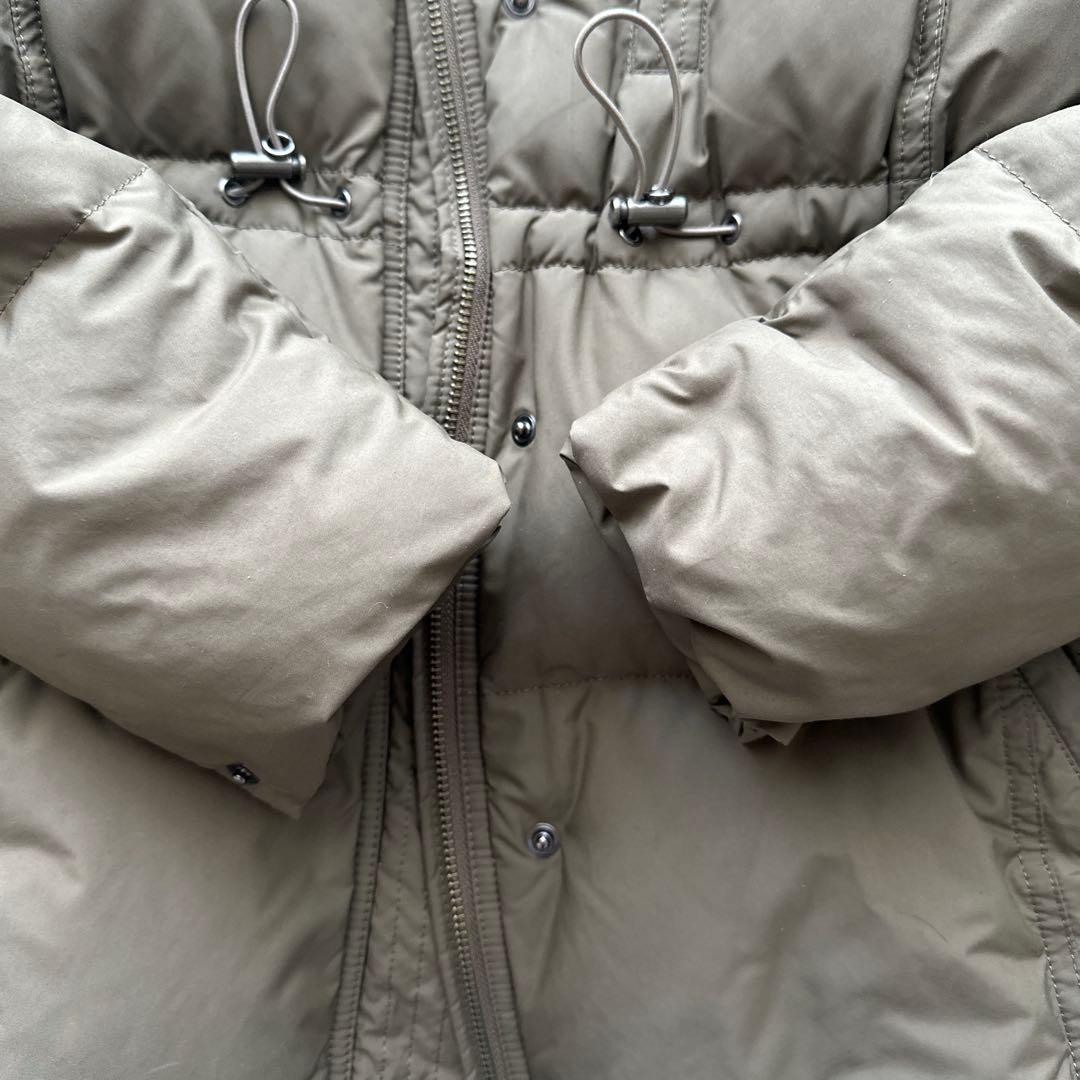 DES PRESダウンコートオリーブグリーン ファー付き　モッズコート