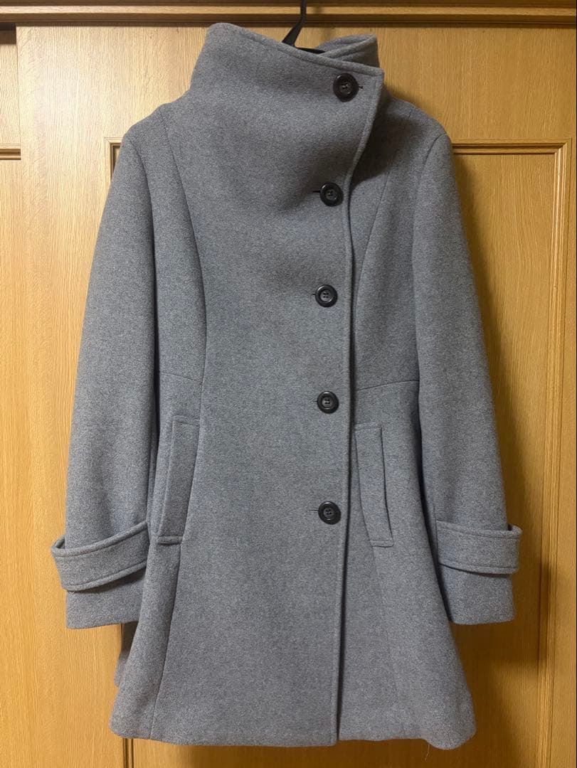 【新品】rienda オーバーネックシンデレララインミニコート 2025 秋冬