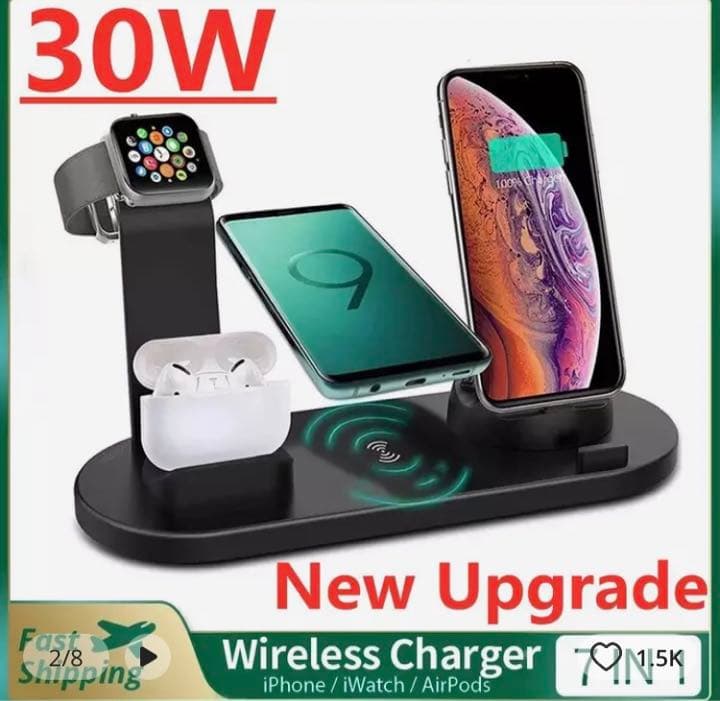 30ワット7で1ワイヤレス充電器