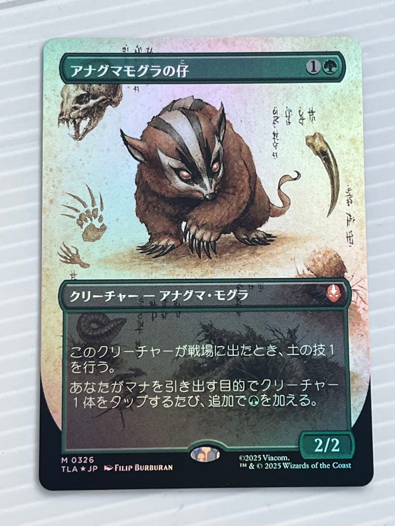 MTG アナグマモグラの仔　日本語　ボーダーレス　foil