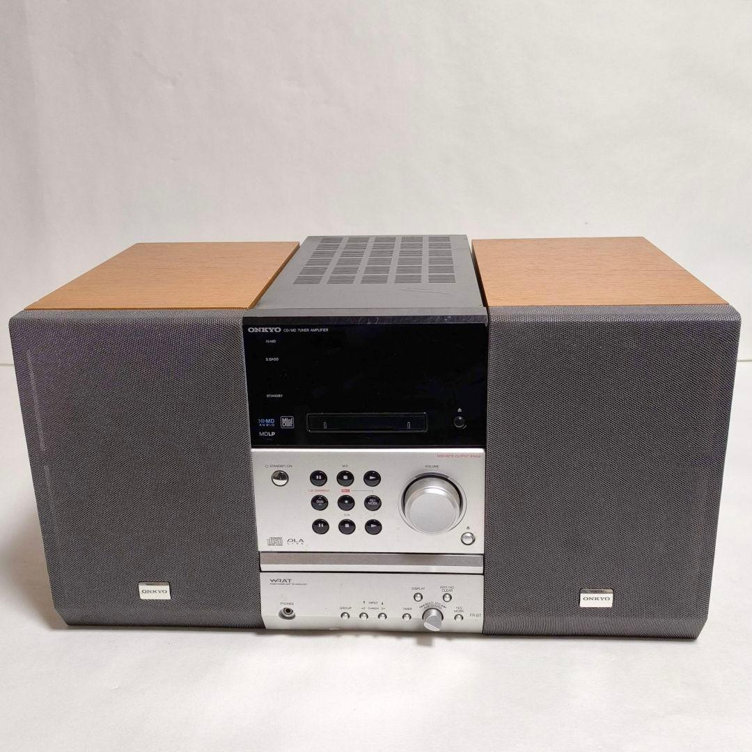 46【動作保証】ONKYO★CD/MDチューナーFR-B7＆スピーカーD-B7