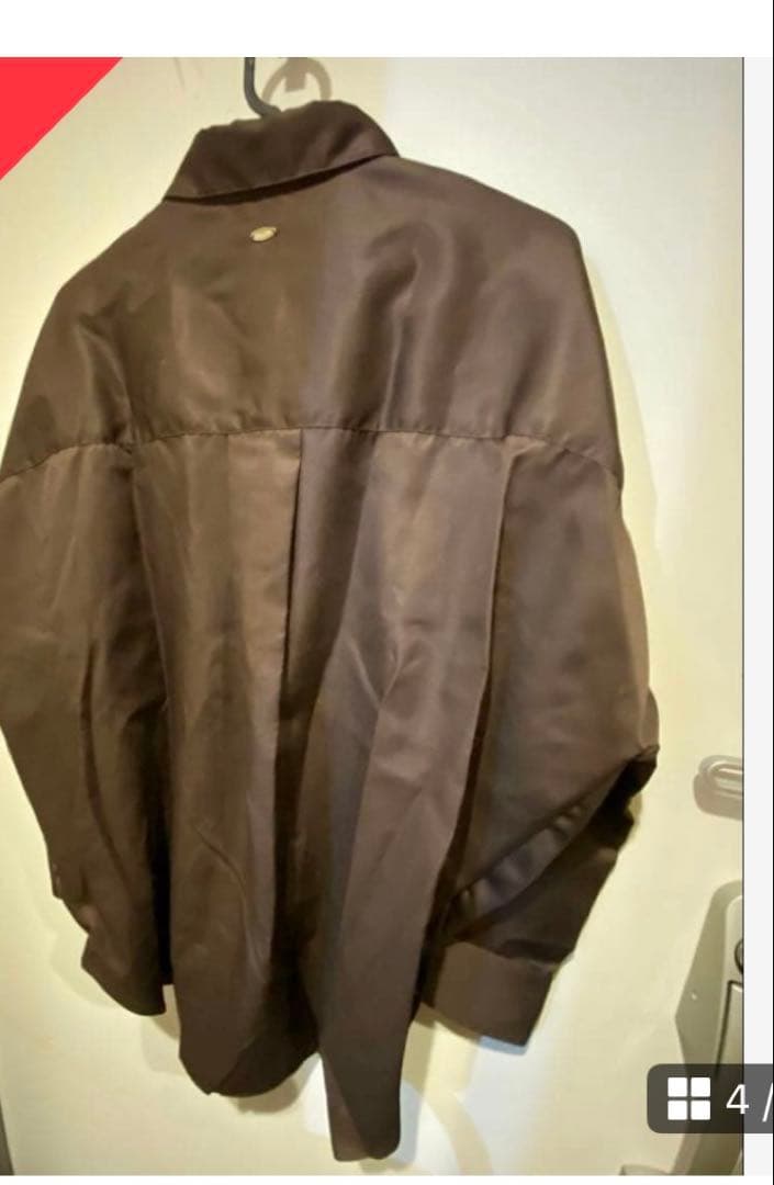 anauans スタンダードシャツ ブラウン フリーサイズ