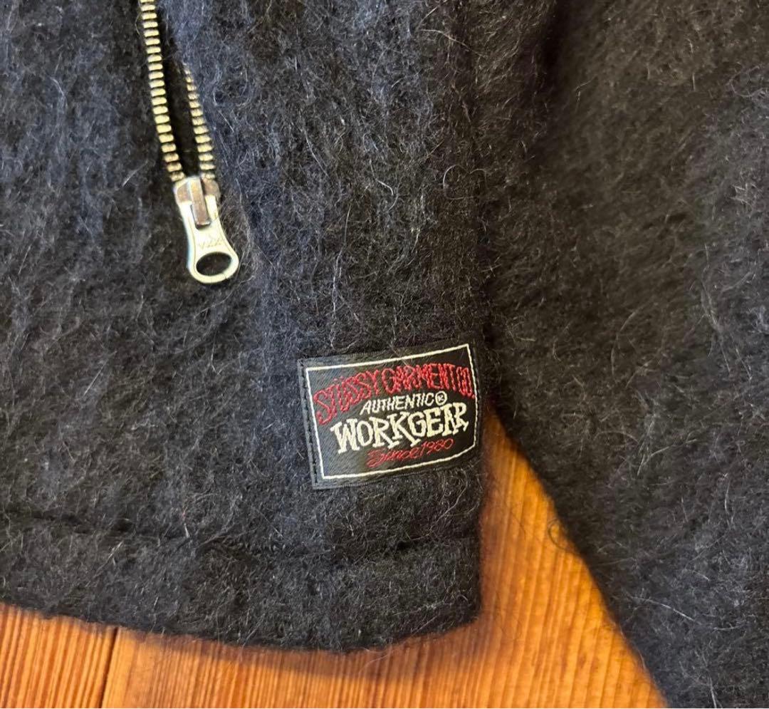 ナル Stussy mohair club ブラック ジャケット