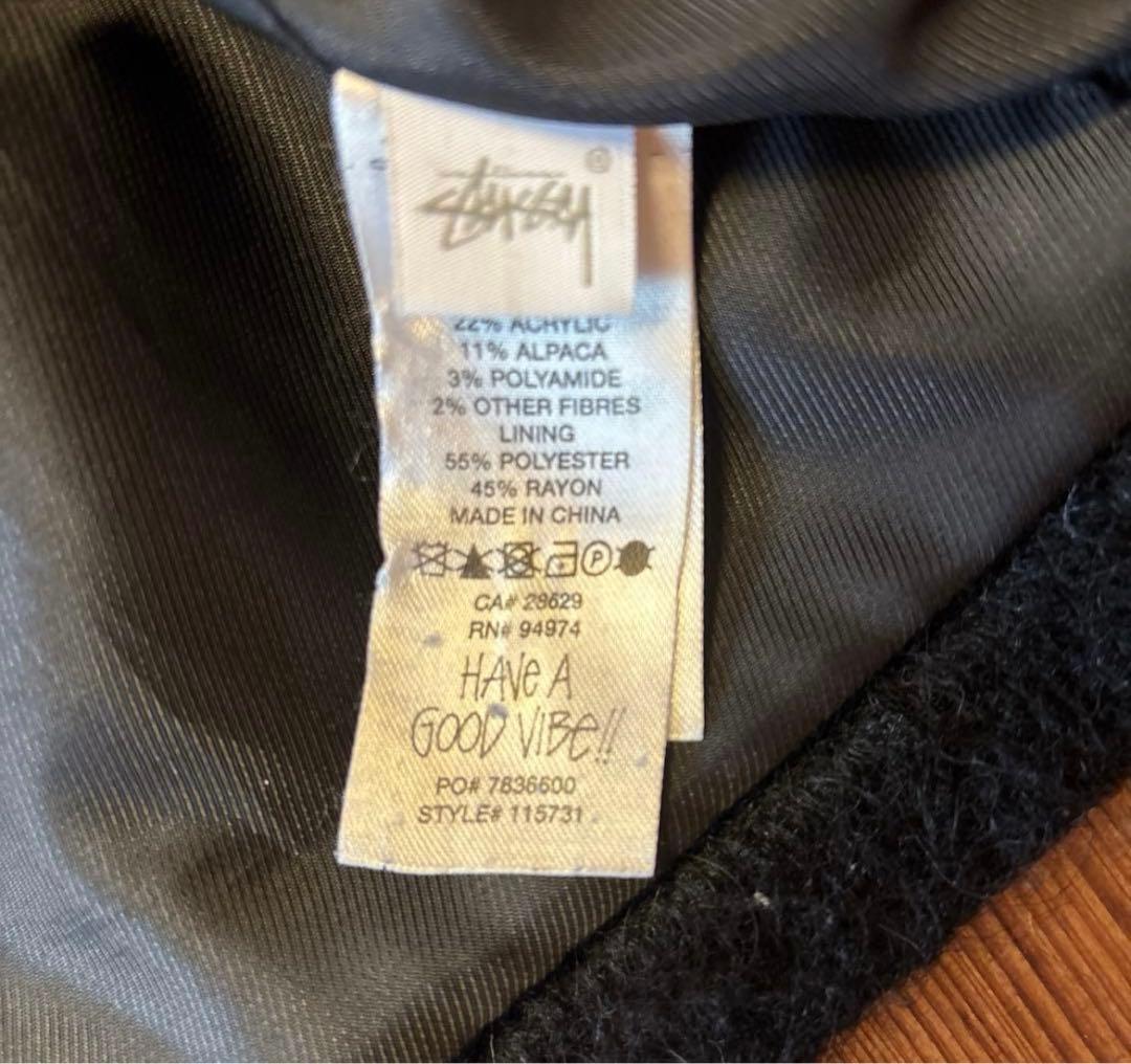 ナル Stussy mohair club ブラック ジャケット