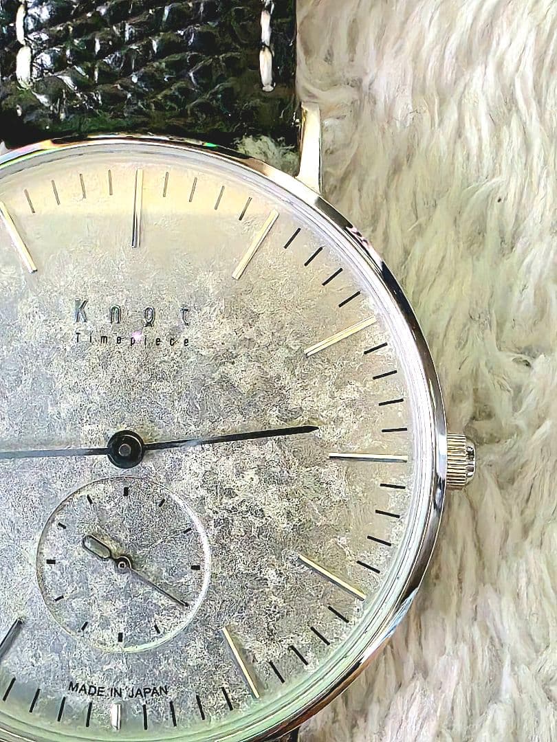 『美品』腕時計　knot　国産　10周年記念モデル　プラチナ箔