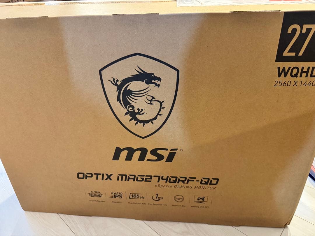 MSI ゲーミングモニター Optix MAG274QRF-QD 27型