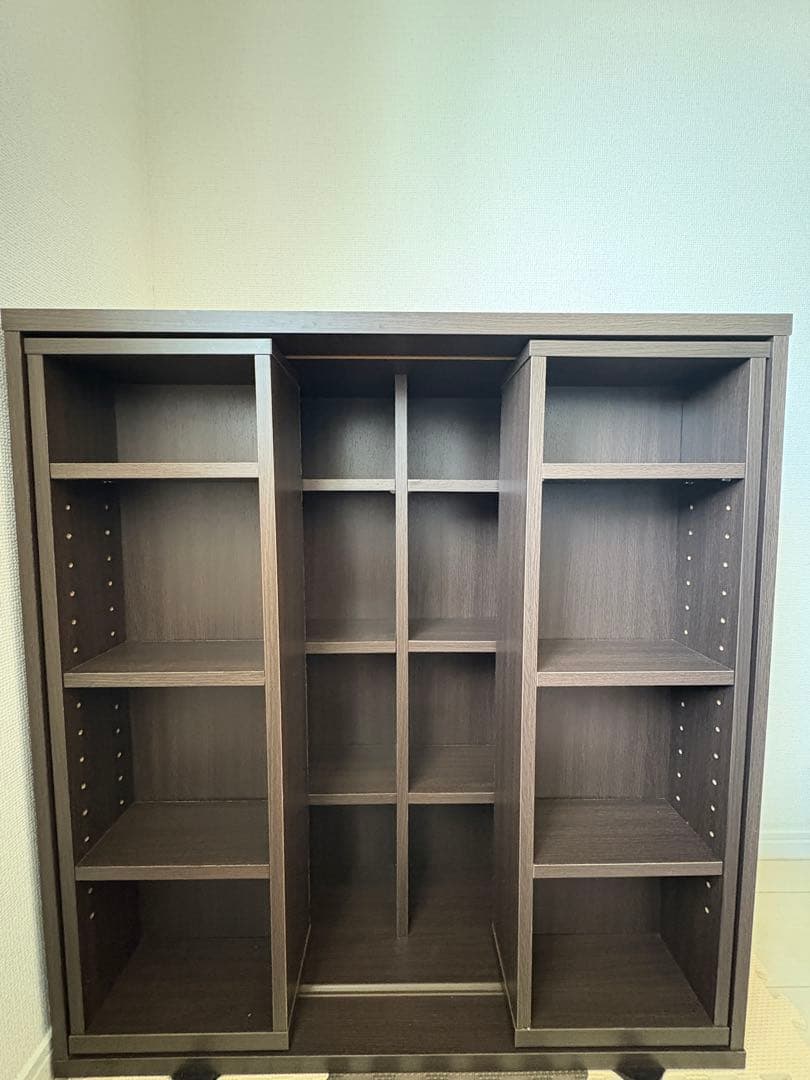 ダークブラウン オープンシェルフ 中型