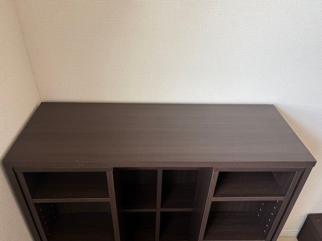 ダークブラウン オープンシェルフ 中型
