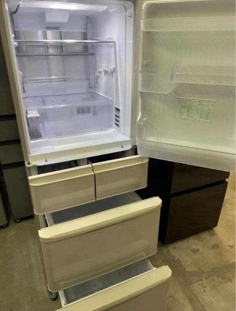 2013年式 384L シャープ 冷蔵庫 SJ-PW38X-S