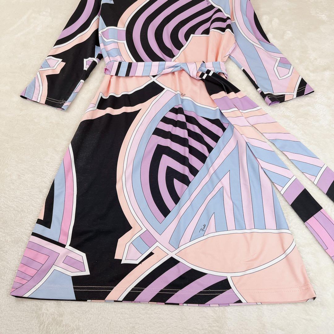 エミリオプッチ EMILIO PUCCI ワンピース ベルト シルク100％