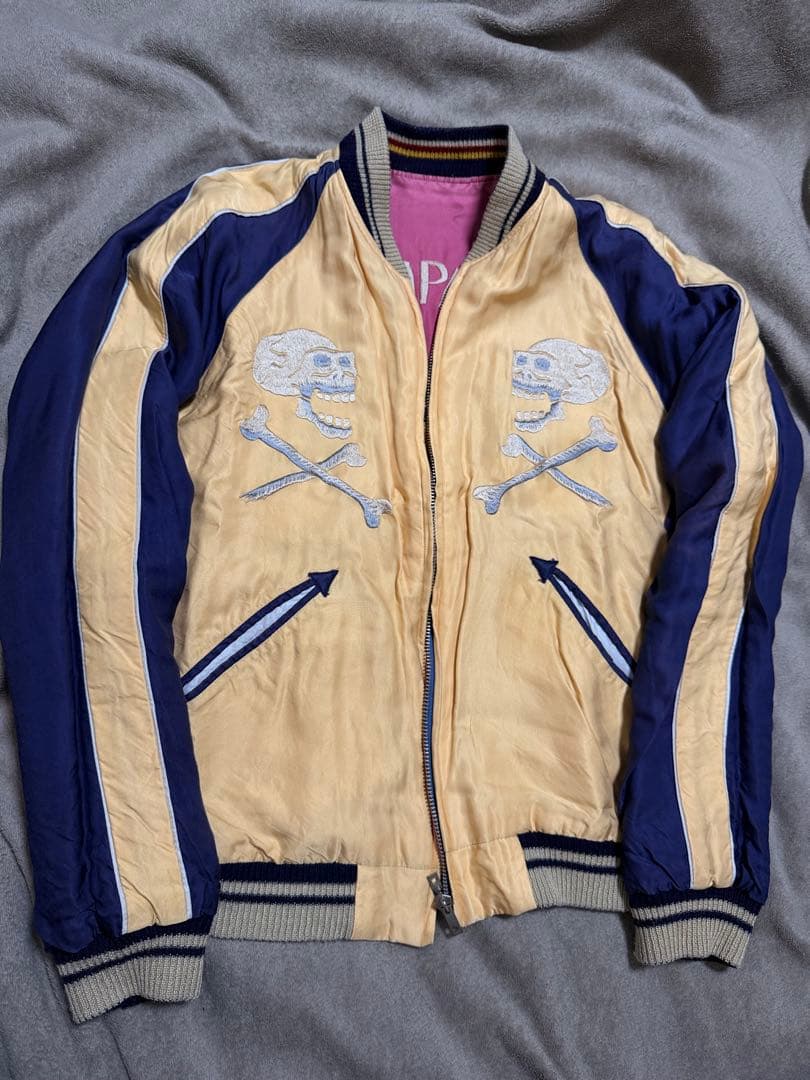 ２面用 テーラー東洋 虎 ライダース 日本限定スカジャン レーヨン unisex