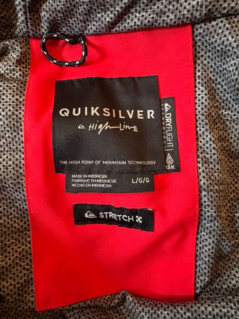 ゆっきー様限定　Quiksilver スノーボードジャケット L レッド