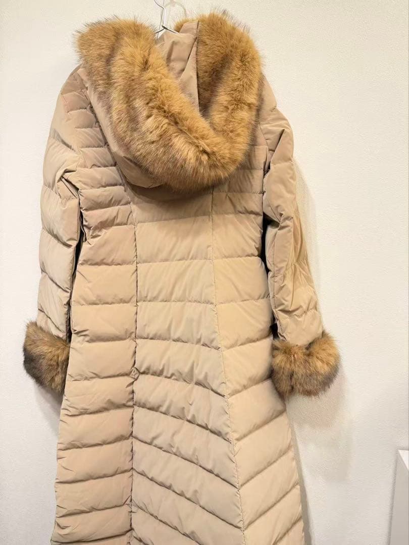 今期 Darich レディロングダウンコート ベージュ