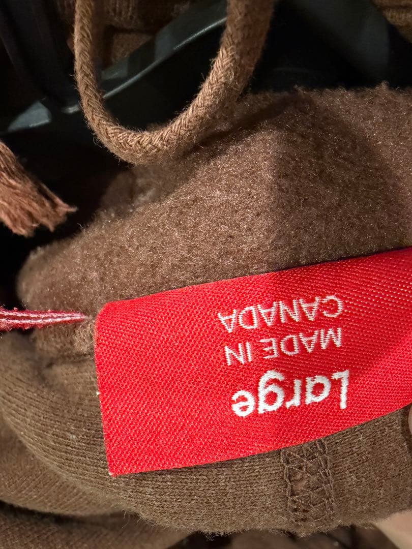 supreme パーカー Lサイズ　ブラウン