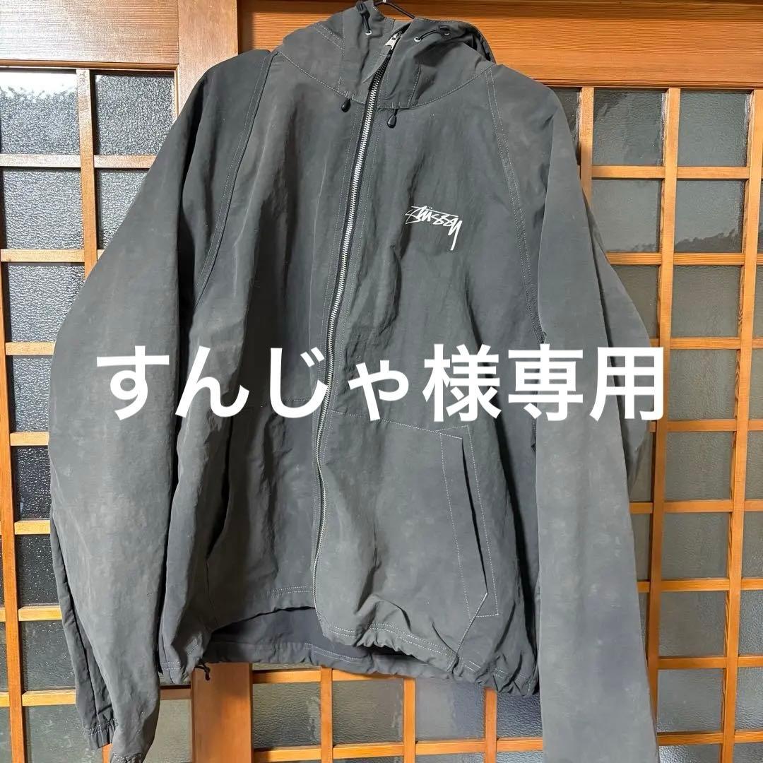 Stüssy ブラック シェルジャケット XL