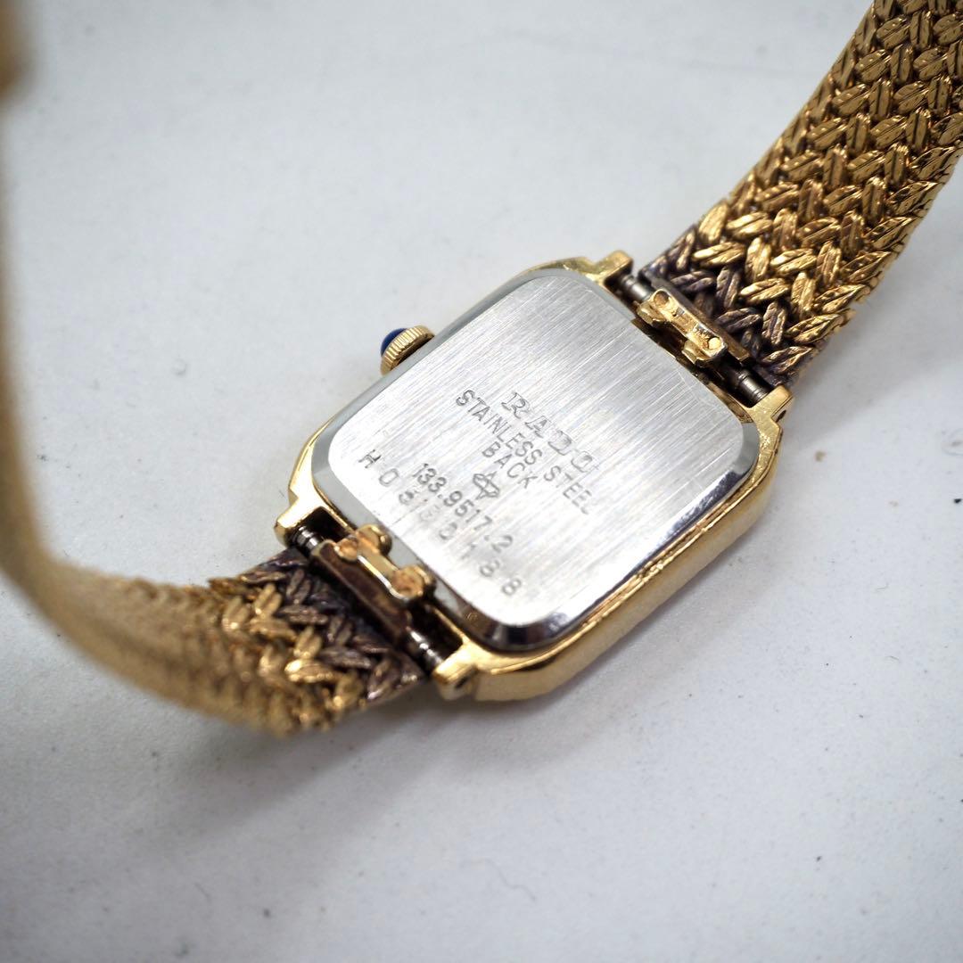 583 稼働 RADO レディース 時計 ゴールド ブレスウォッチ メッシュ