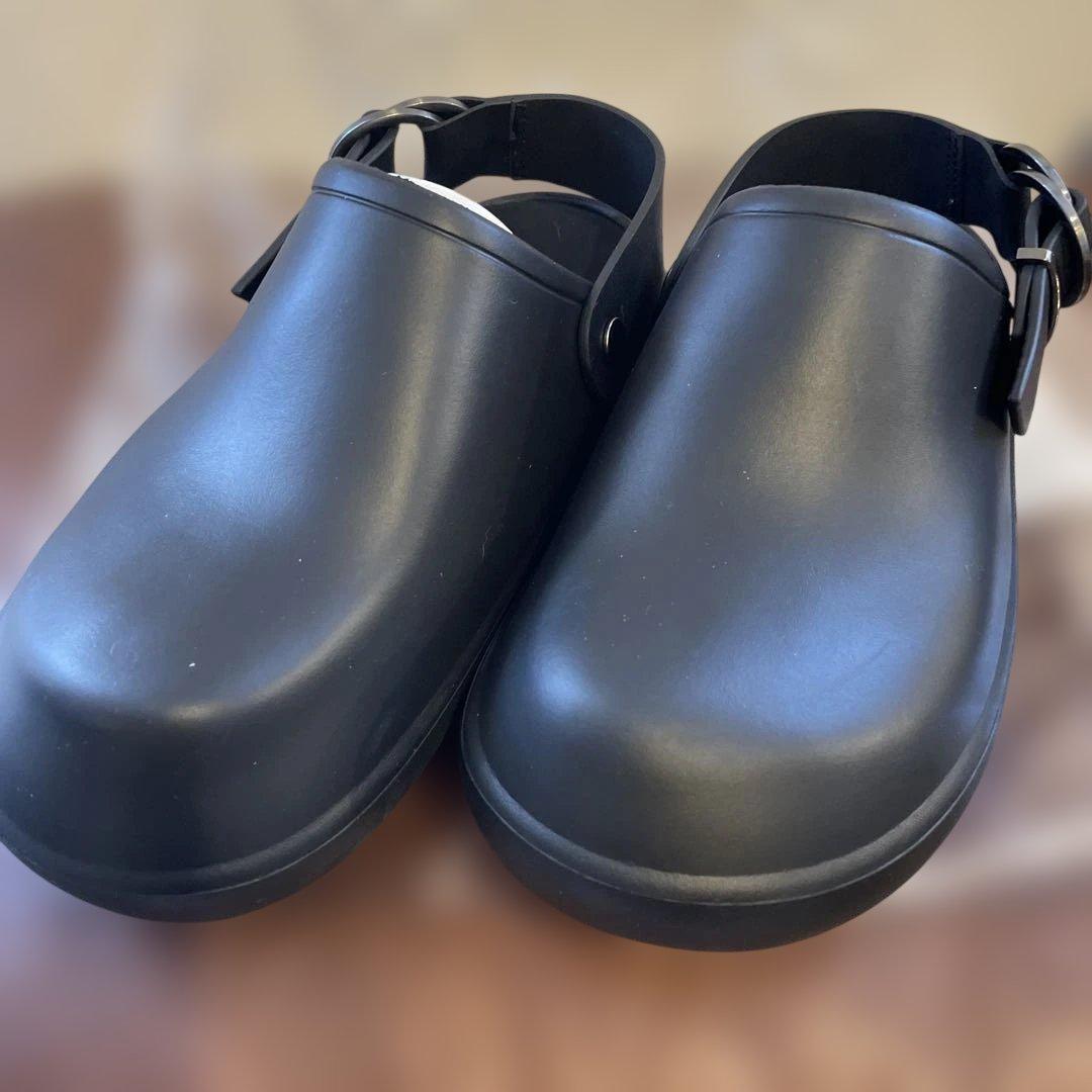 Smile（╹◡╹）Ethform ブラック クロッグサンダル