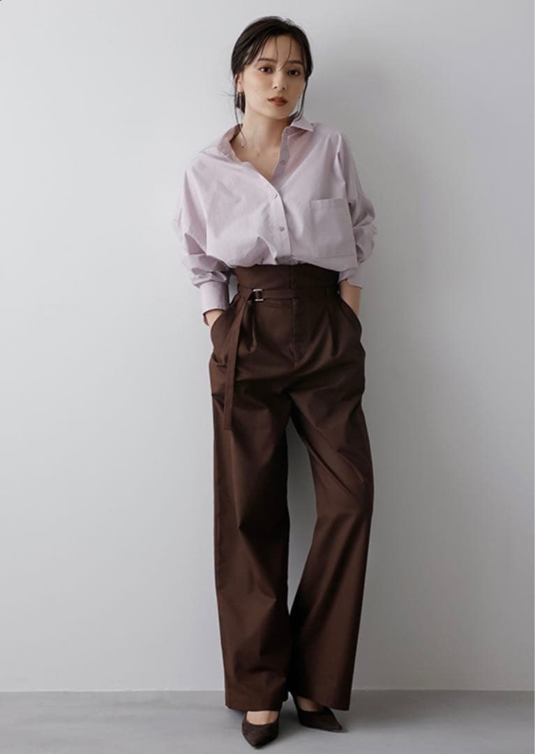 新品anuans♡ハイウエストワイドパンツ