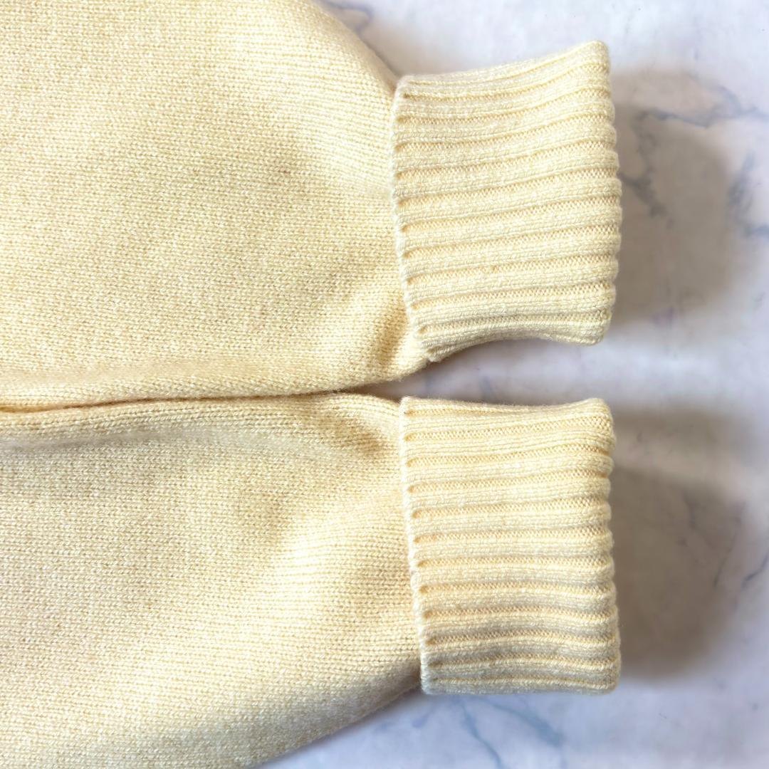 美品♪ドゥーズィエムクラス Newstandard ニット カシミヤ混 黄tv9