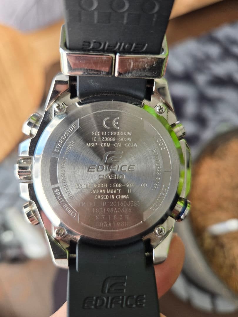 お*軒様 【箱説付・動作OK】CASIO EDIFICE EQB-501XBR-