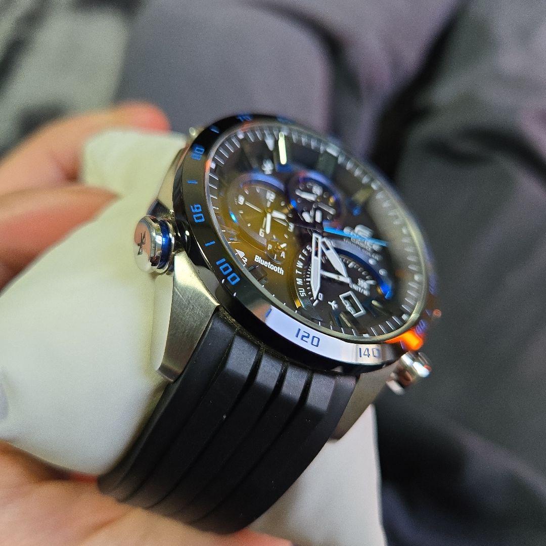 お*軒様 【箱説付・動作OK】CASIO EDIFICE EQB-501XBR-