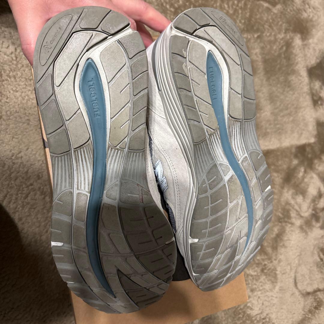 ニューバランス 991V2 U991LG2 ホワイト グレー 27.5 9.5