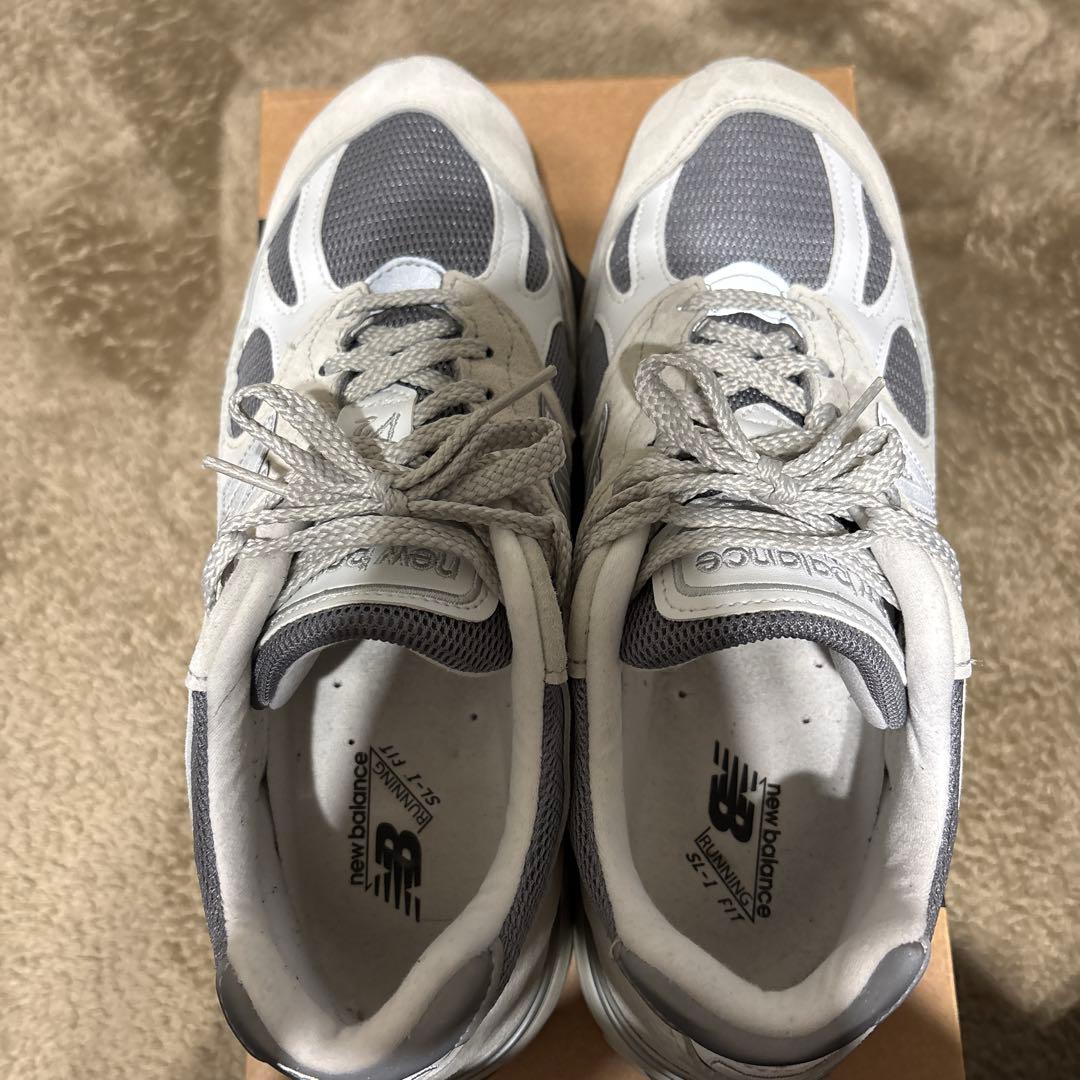 ニューバランス 991V2 U991LG2 ホワイト グレー 27.5 9.5